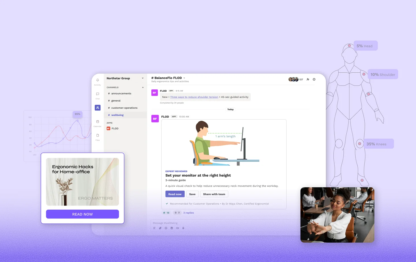 BalanceFlo AI-powered ergonomics assistance interface