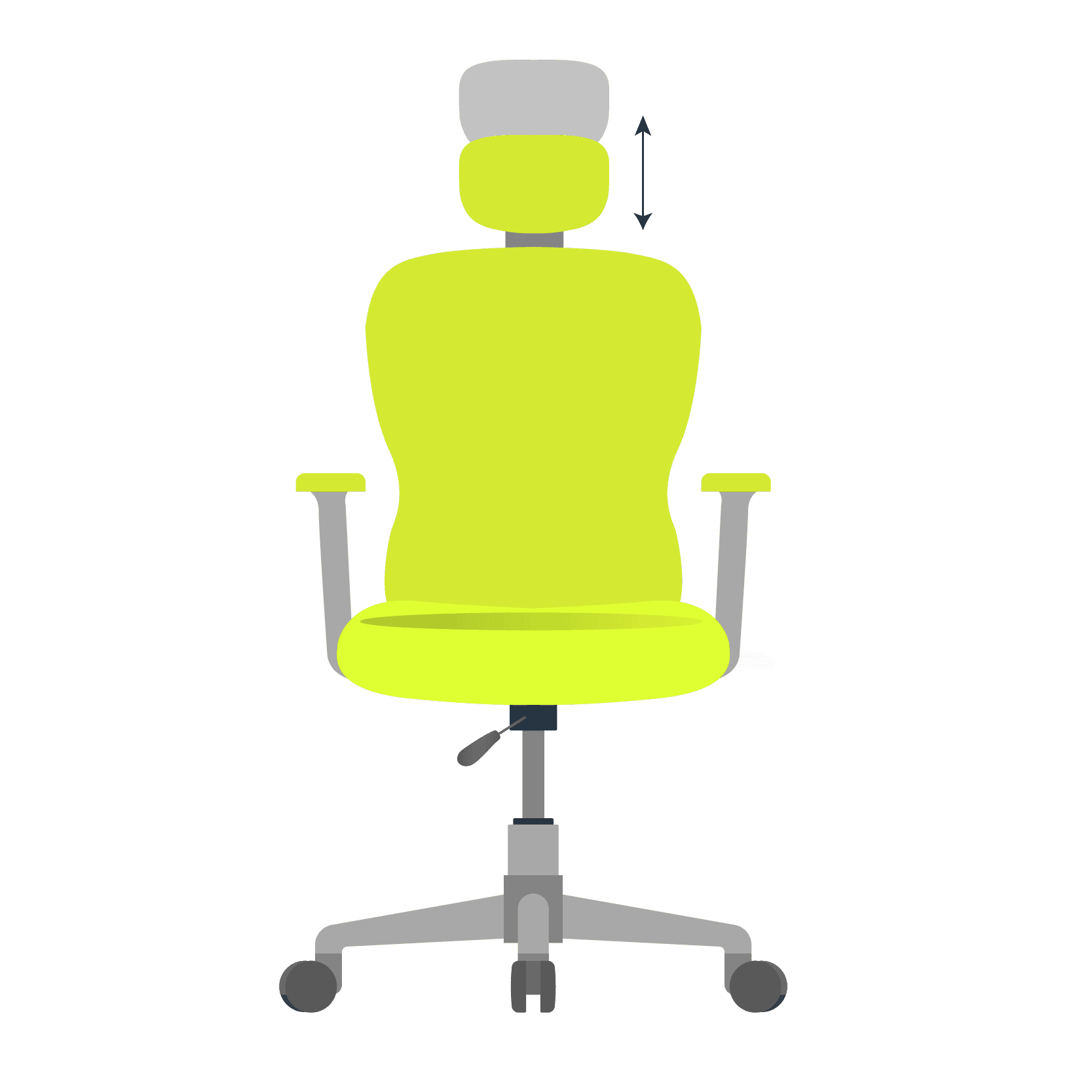 Adjustable chair headrest