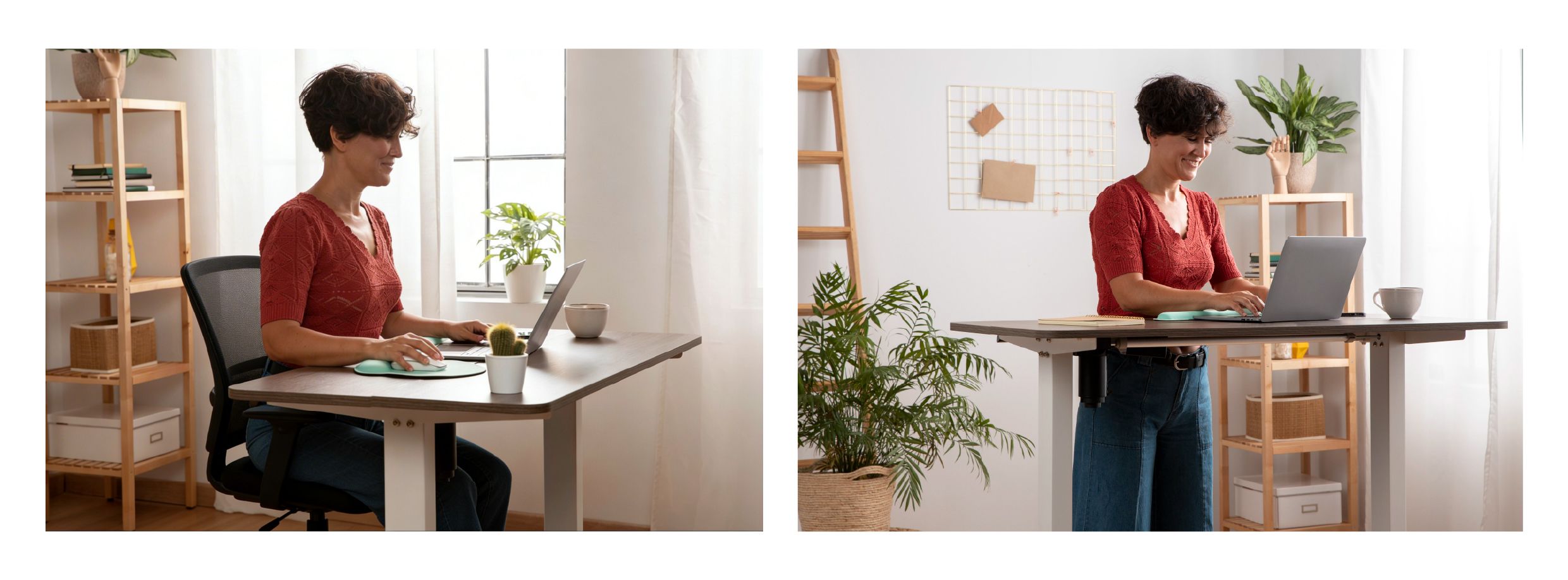 Standing desk reminder and movement break setup