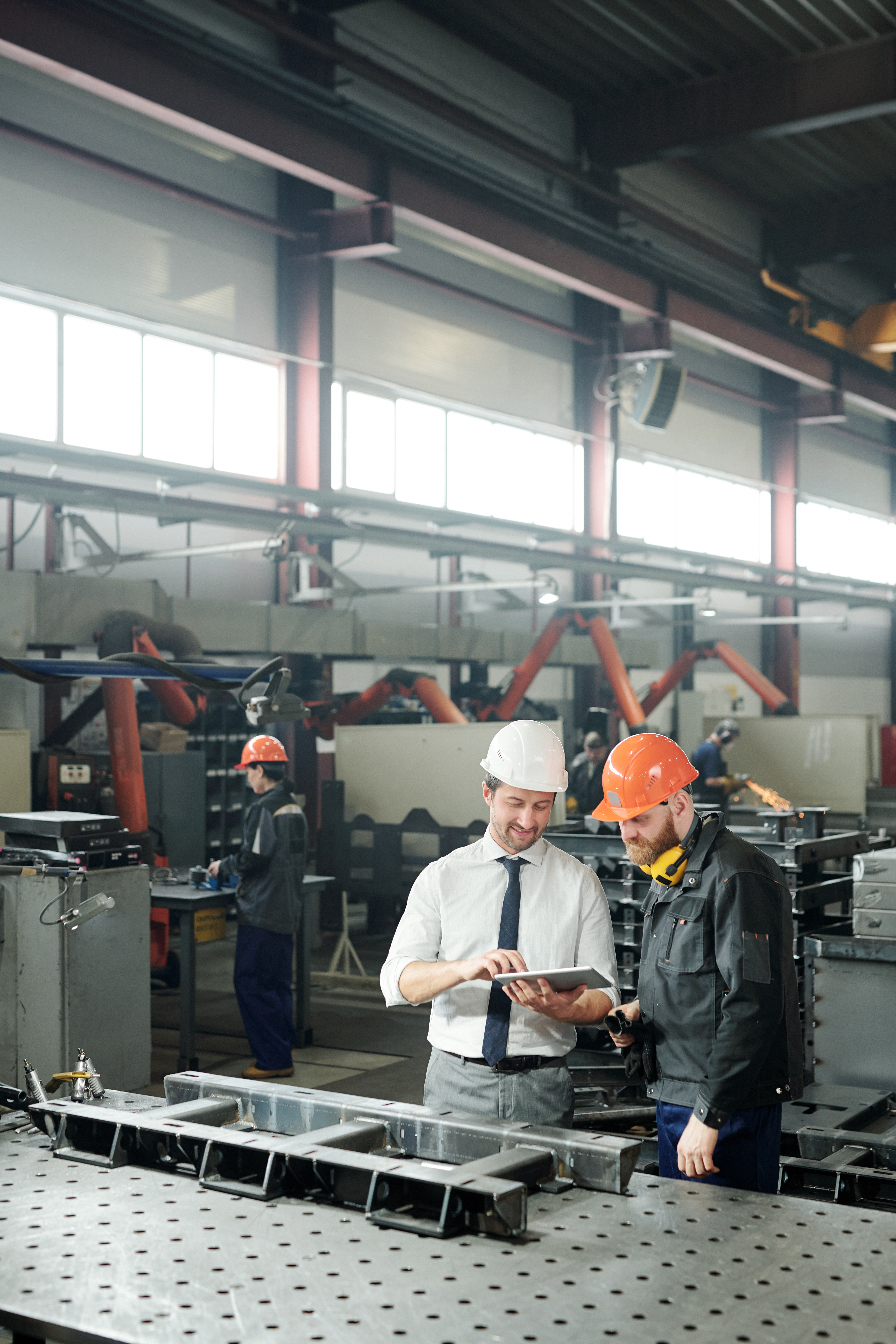 Manufacturing facility production line worker